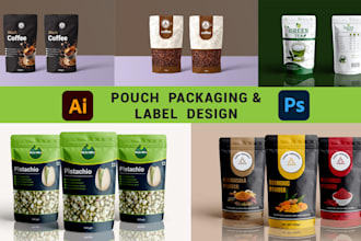 do pouch packaging design and label design