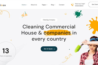 vacation cleaning website house office cleaning service website wix wordpress