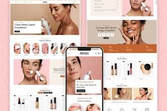skin care website cosmetics website skin care shopify store skin care website