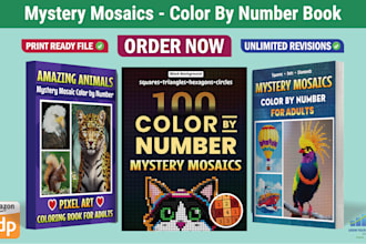 create mystery mosaics color by number book for adults