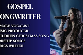 be your christian worship songwriter gospel singer vocalist and music producer