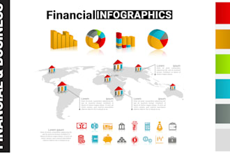 create unique business and financial infographics for you