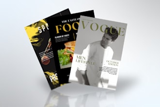 design professional, eye catching magazine cover
