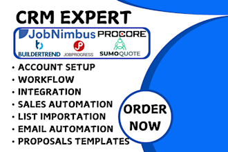 jobnimbus automation jobprogress buildertrend procore sumoquote foreman jobber