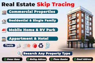 provide real estate skip tracing for commercial properties