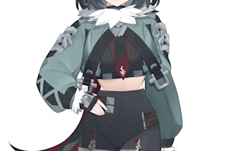 draw awesome anime character for oc, fanart, vtuber illustration