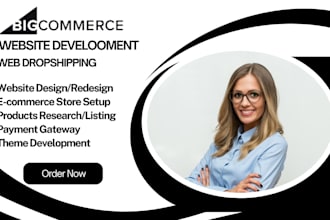 setup ecommerce store, dropshipping store design bigcommerce website ecwid store
