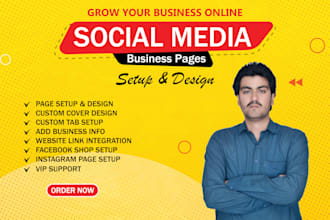 create facebook page and instagram account