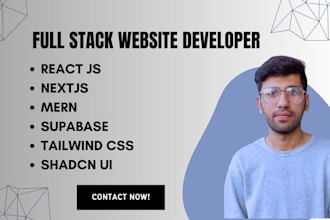 be your reactjs, nextjs, supabase, mern, sql full stack website developer