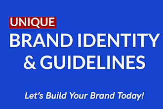 design unique brand corporate identity and brand guidelines