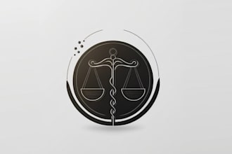 design unique honesty fairness terms medicine law logo