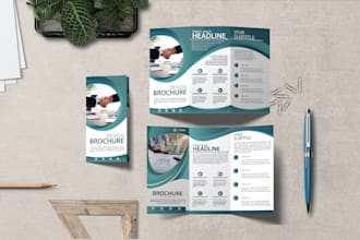 design professional brochure, trifold, bifold and pamphlet