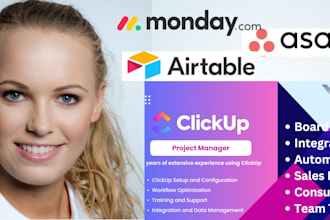 setup workflow integrate automate make com monday crm clickup notion gantt n8n