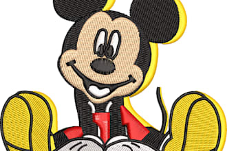 do embroidery digitizing convert to dst,jef,pes in 1 hour