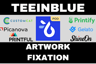 fix artwork issue in teeinblue product personalizer print on demand store