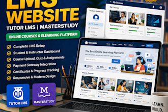 create lms website, online course, tutor lms, masterstudy lms
