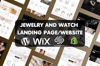 build a luxury jewelry watch website, watch  jewelry shopify store