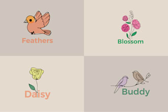 provide modern line art logo or text design for your business