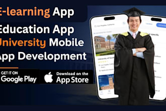 do educational app, university searching app, elearning app, language learning
