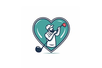 make stand out golf mascot logo