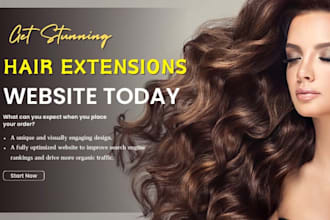 build a stylish hair extension ecommerce website