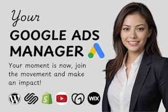 setup manage and optimize your google ads adwords PPC campaign ecommerce store