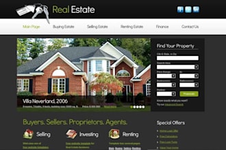 design real estate website redesign property management wordpress website airbnb