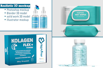 do photoshop mockup, 3d mockup