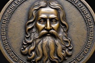 3d bas relief, 3d coin relief, 3d printable coin, coin model, 3d miniature, cnc