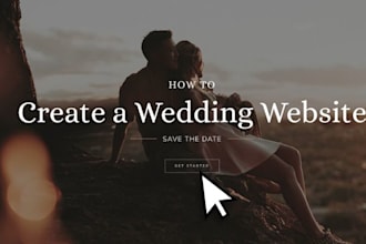 design weeding website, event website, photography website, with wordpress
