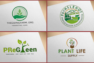 design a logo for farm, agriculture, lawn care, tree  business