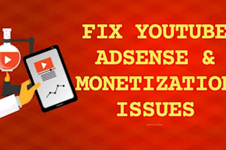 fix youtube adsense and monetization problems