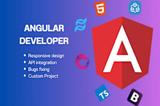 build responsive website using angular or do API integration