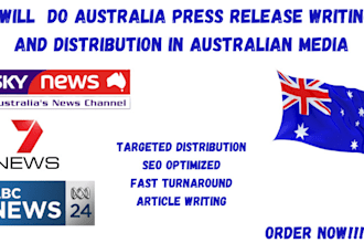 do australia press release writing and distribution in australian media