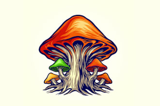 make evident natural mushroom logo