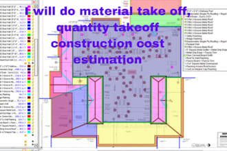 do material take off, quantity takeoff construction cost estimation