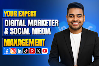 be your digital marketer and social media marketing manager