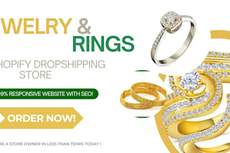 create a professional dropshipping store for jewelries
