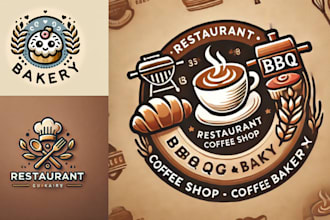 design logo, branding for restaurants, eateries bbqs, coffee shops and bakeries