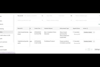 remove tiktok shop products violation and manage tiktok shop