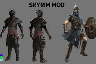 mod custom skyrim armor, weapons, assets and racemenu