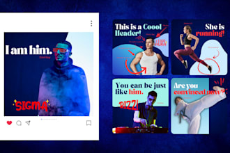 design editable social media posts, ads, fb covers, yt banners on canva