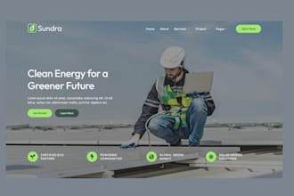 design solar company website renewable energy website ev charger website