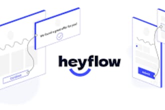 build heyflow form to boost conversion survey form, survey quiz and landing page