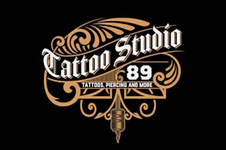 make tattoo studio logo and merch apparel for tattoo artists