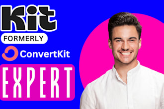 setup convertkit kit landing page kit automation template kit newsletter design