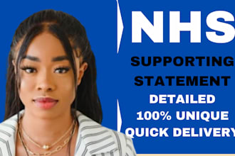 write a winning supporting statement for your nhs job application