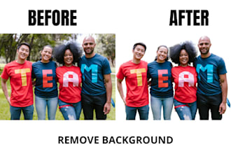 remove background and improve image quality