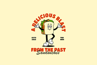 make nutrition sandwich cartoon logo