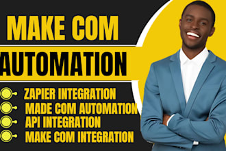 setup make com automation, make com zapier integration, api integration make com